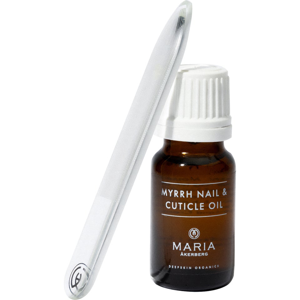 Healthy Nail Heroes Nail Buffer Glass Myrrh Nail & Cuticle Oil