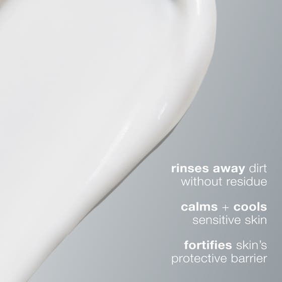 Dermalogica UltraCalming Cleanser 500 ml beroligende ansiktsrens på flaske med pumpe og infografikk