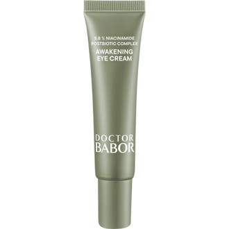 Doctor Babor Cleanformance Awakening Eye Cream 15 ml opfriskende øjencreme i grøn metallisk tube med hvid spids