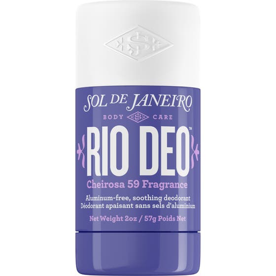 Sol de Janeiro Rio Deo Cheirosa 59 57g beroligende deodorant i lilla hylse med hvitt lokk