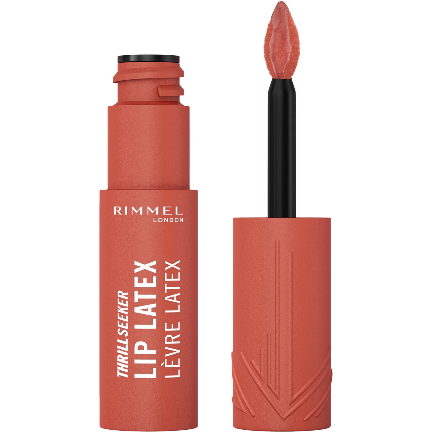 Rimmel London Thrill Seeker Lip Latex Liquid Lipstick 200 So Peachy - 6 ml billede