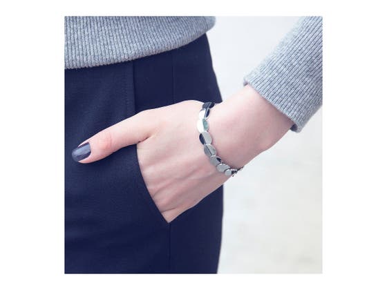 Pebble Steel Armbånd