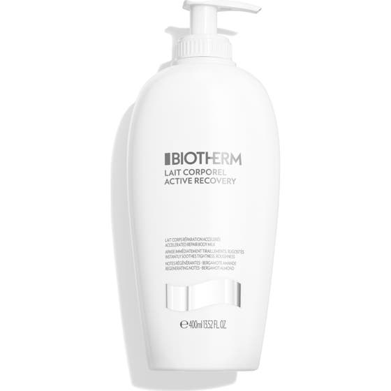 Biotherm Lait Corporel Active Recovery 400 ml beroligende kropslotion i hvid pumpeflaske