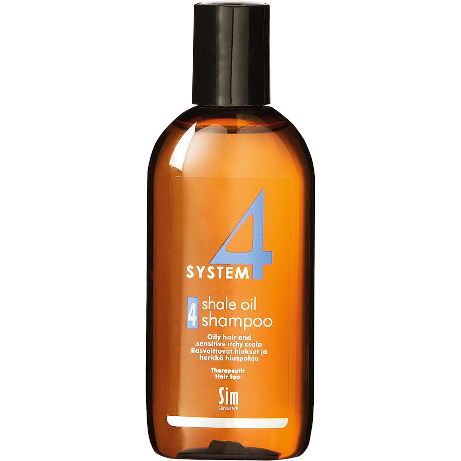 SIM Sensitive System 4 Therapeutic Hair SPA Shale Oil Shampoo 4 Oily Hair, Sensitive and Itchy 100 ml