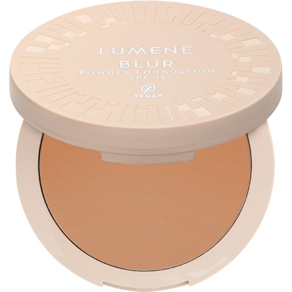 Lumene Blur Longwear Powder Foundation SPF15 #1 10 g puder, rouge & highlighter dam – bild 2