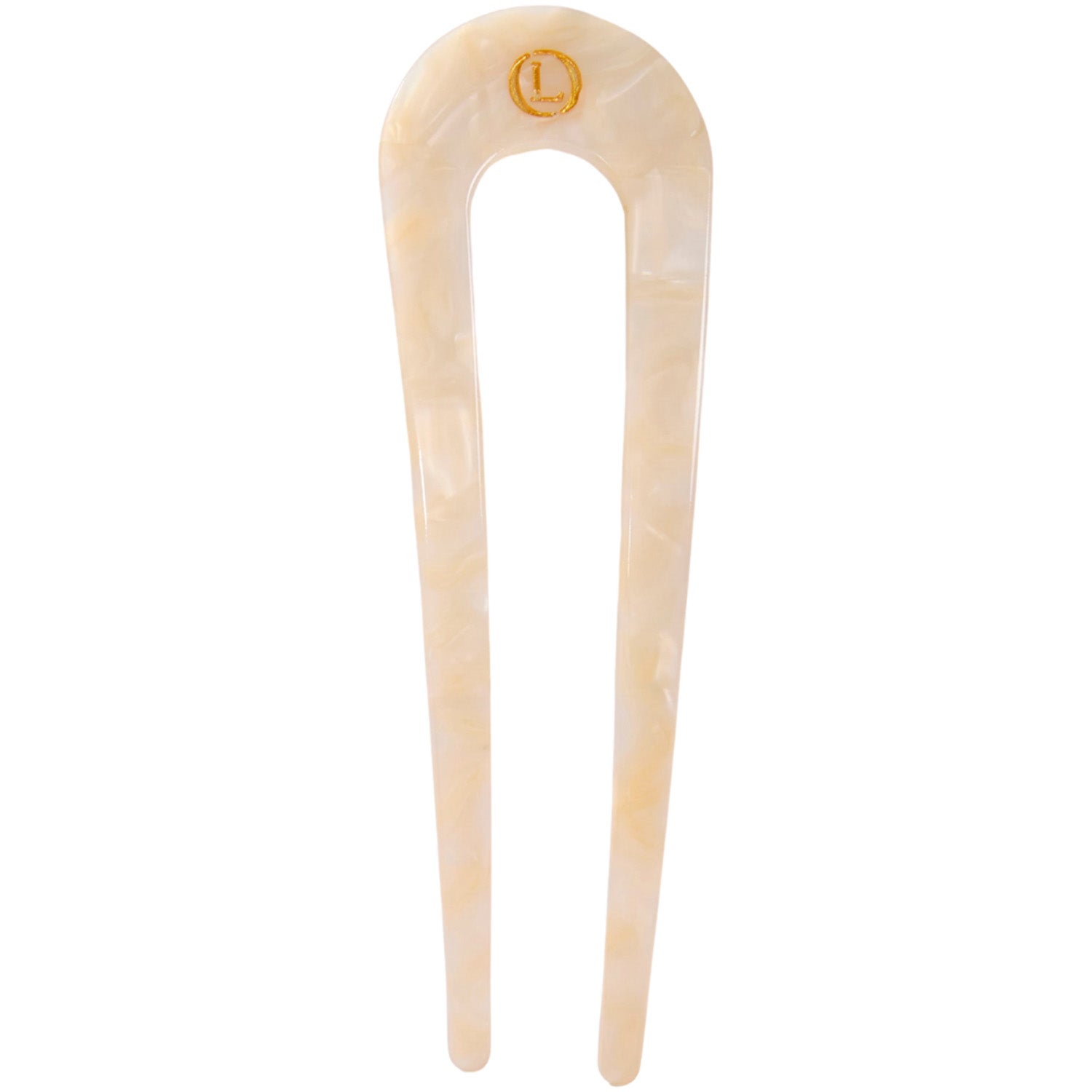 Lenoites Eco-friendly French Hair Pin Desert Beige - 1 pcs billede