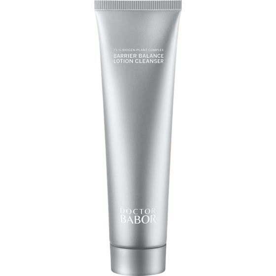 Doctor Babor Barrier Balance Lotion Cleanser tasapainottava kasvojen puhdistusaine hopeanvärisessä tuubissa.