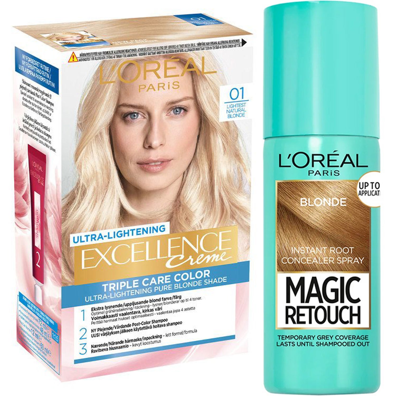 LOréal Paris Excellence 8.1 Light Ash Blonde + Magic Retouch Roots 5 Blonde hårfärg dam – bild 5