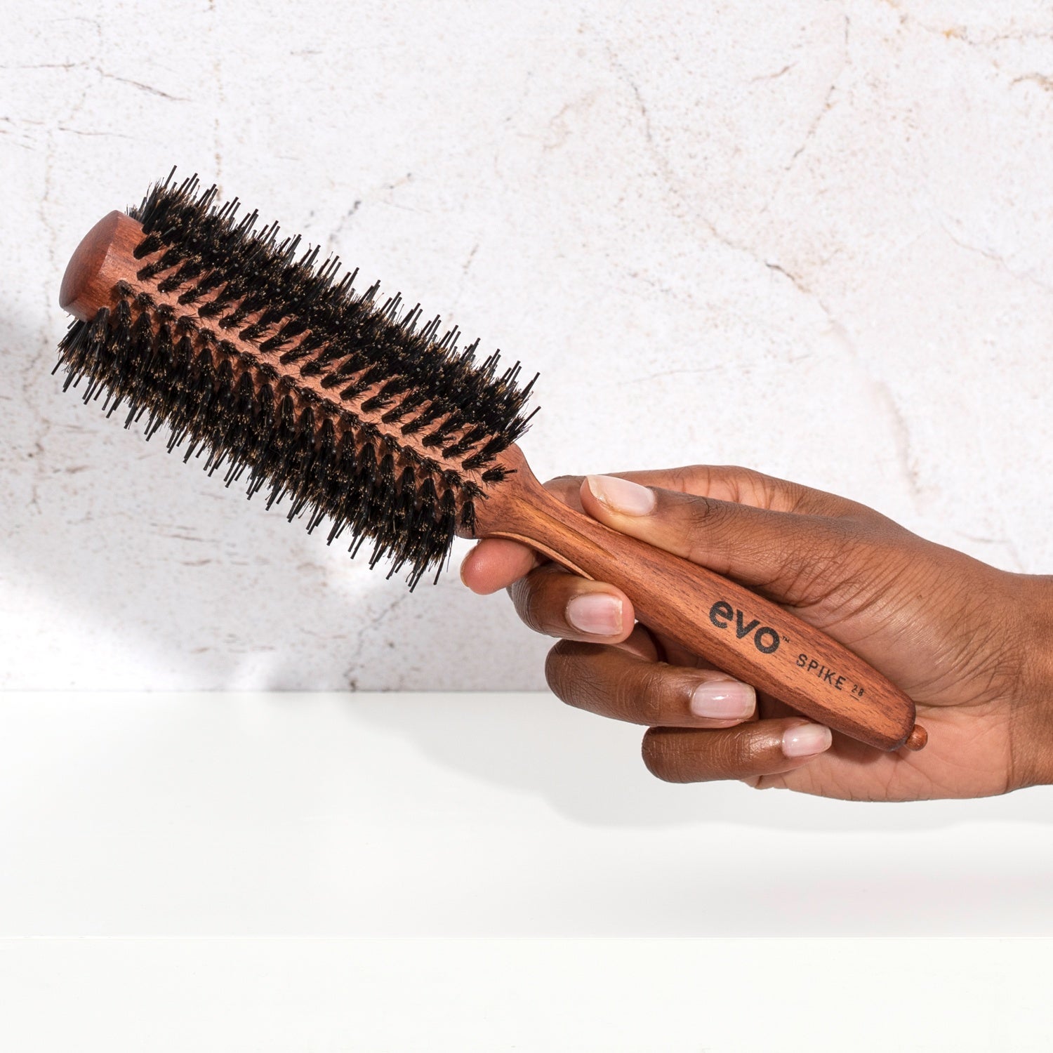 Evo Spike Nylon Pin Bristle Radial Brush 28mm