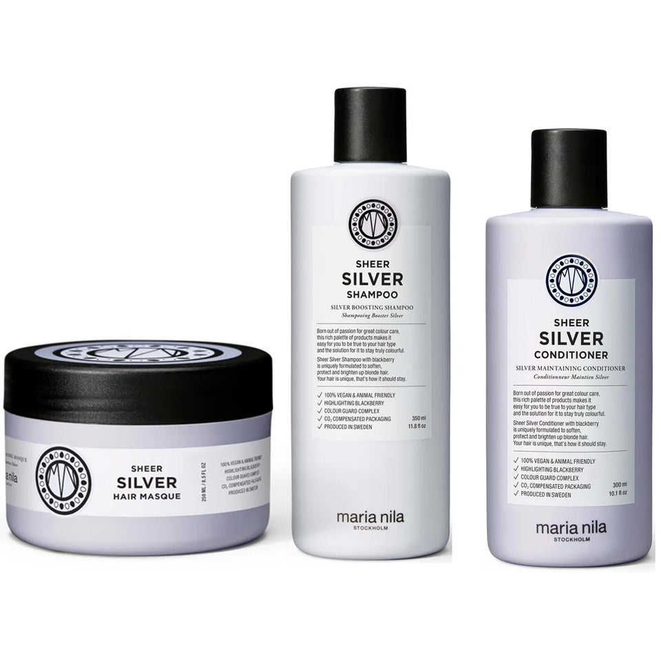 Sheer Silver Trio Shampoo 350ml, Conditioner 300ml, Masque