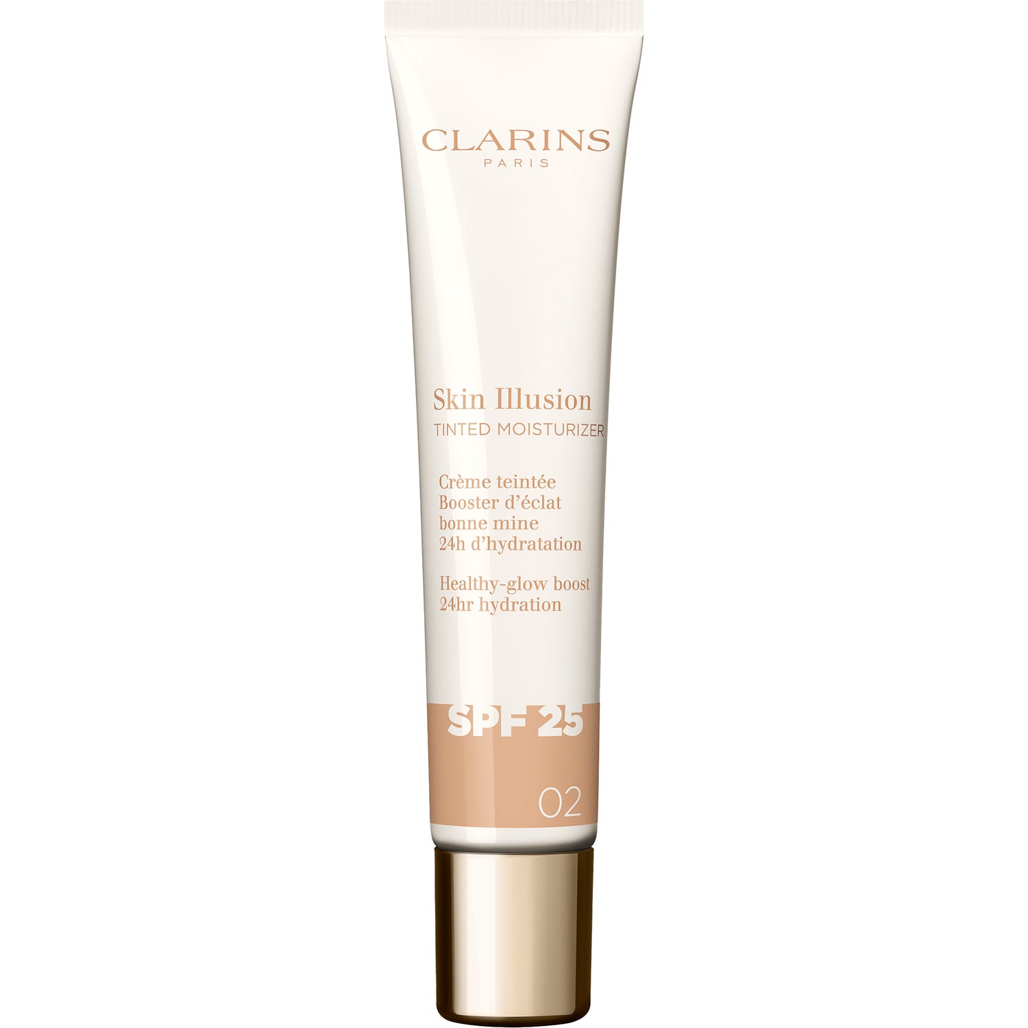 Clarins Skin Illusion Tinted Moisturizer Spf25 02 puder, rouge & highlighter dam – bild 8
