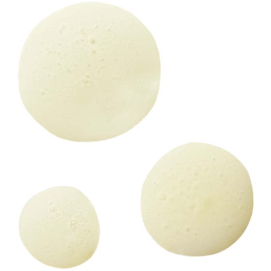 Erborian Centella Cleansing Oil 180 ml puhdistusöljy, jossa näkyy kolme vaaleankeltaista öljypisaraa.
