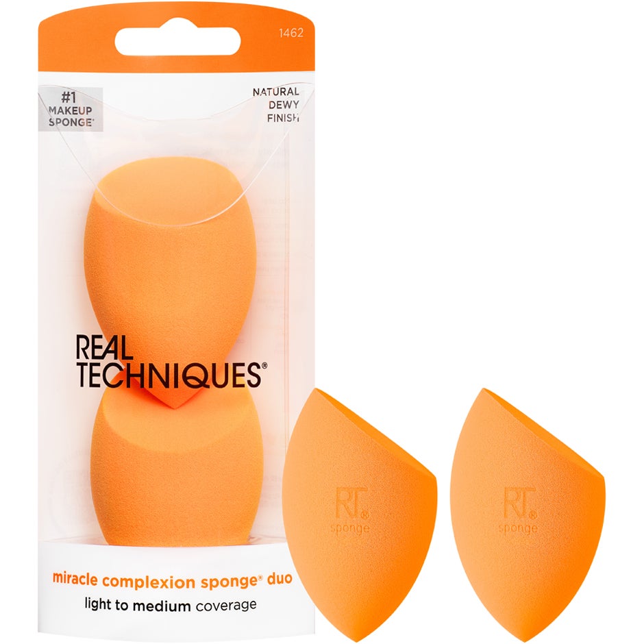 Produktfoto för Real Techniques 2 Miracle Complexion Sponge (W) sminksvamp