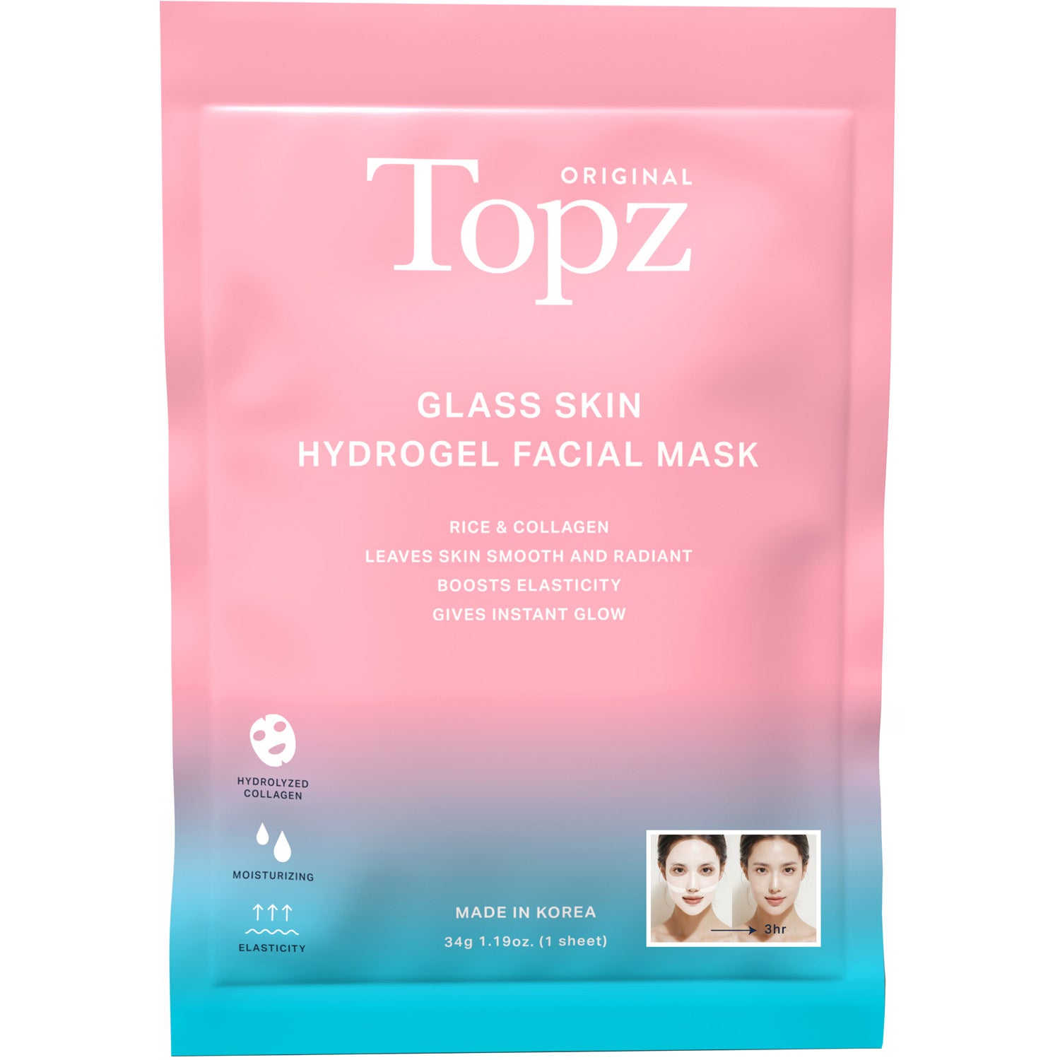 Topz Daily Hydrogel Face Mask 1 pcs billede