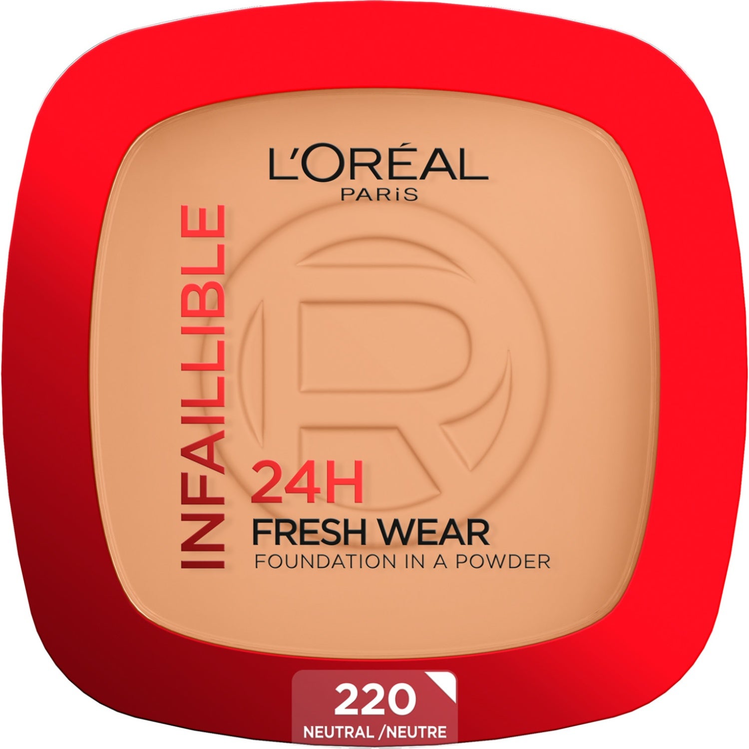 L'Oréal Paris Infaillible 24H Fresh Wear Foundation in a Powder 220 Neutral Undertone - 9 g billede