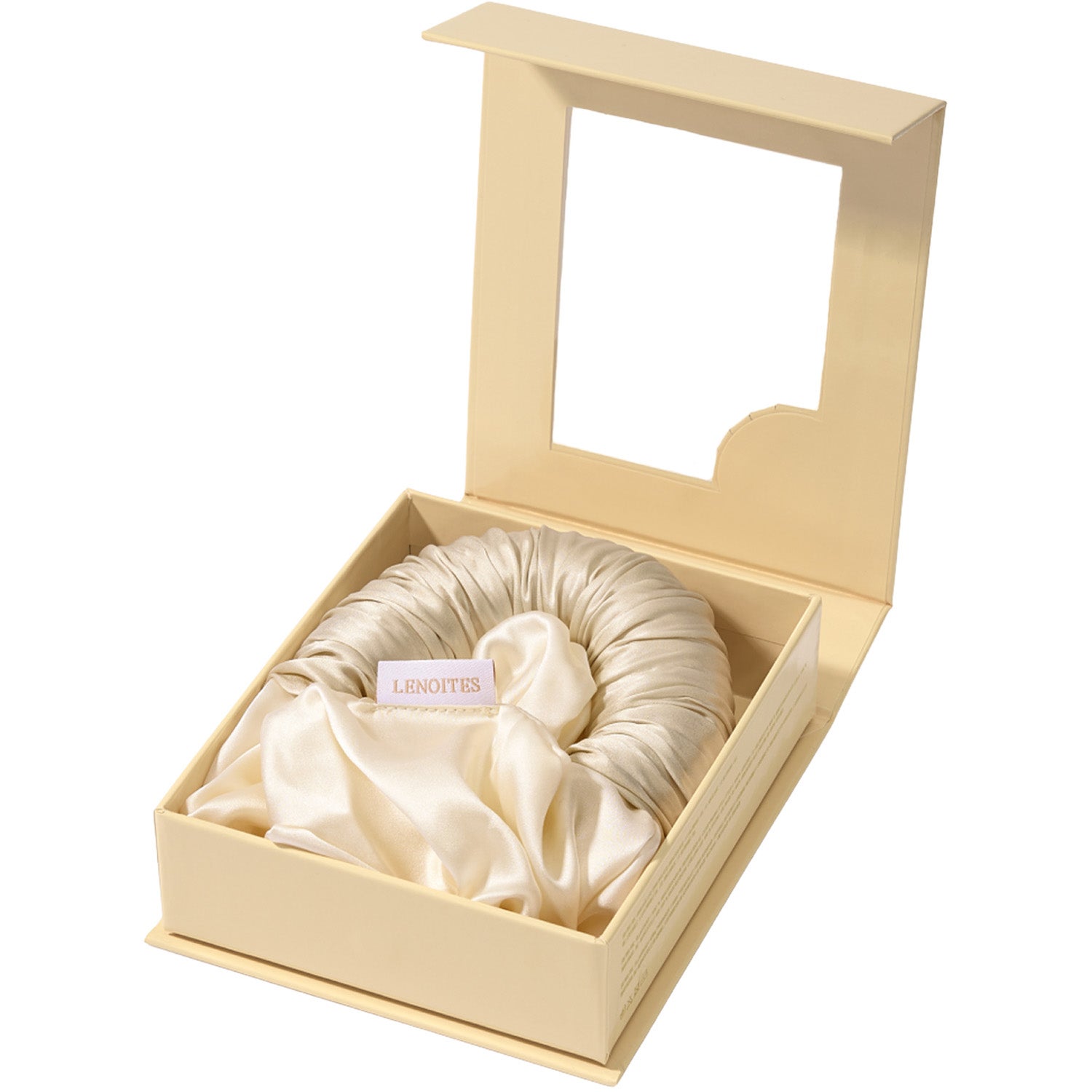 Lenoites Blowout Tie in Mulberry Silk Large Golden Sand - 1 pcs