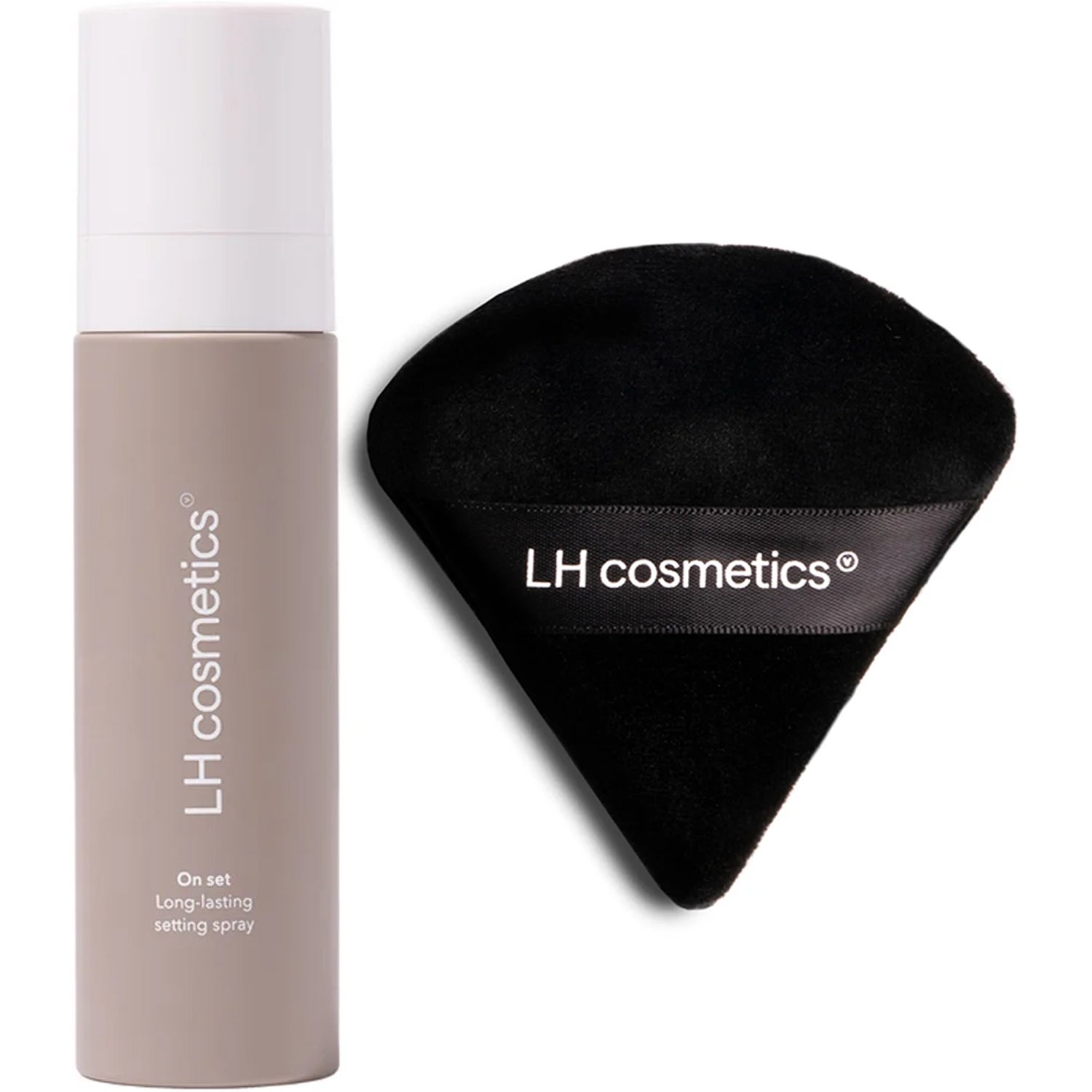 LH cosmetics The Powder Puff & On Set-Long-Lasting Spray puder, rouge & highlighter dam