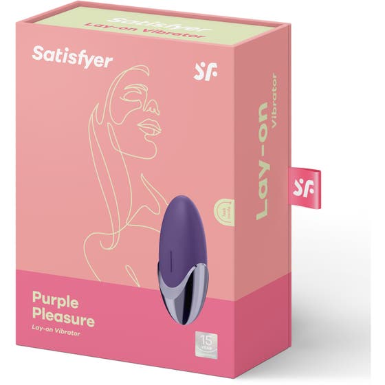 Purple Pleasure Lay-On Vibrator