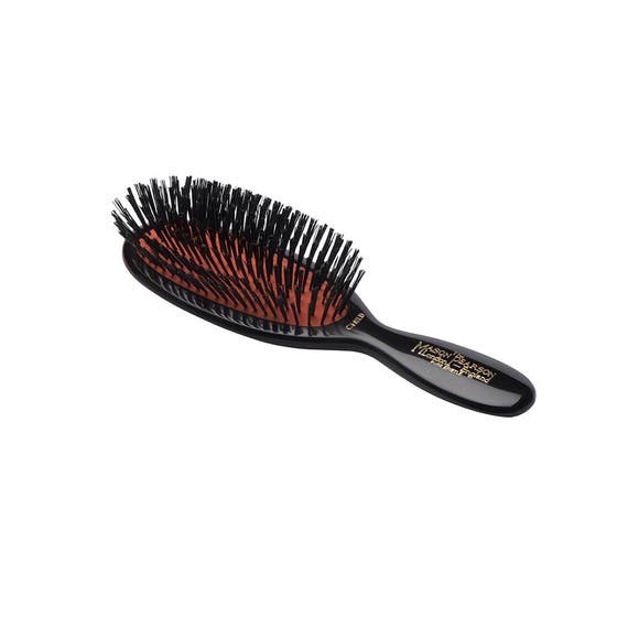 Hair brush in pure bristle