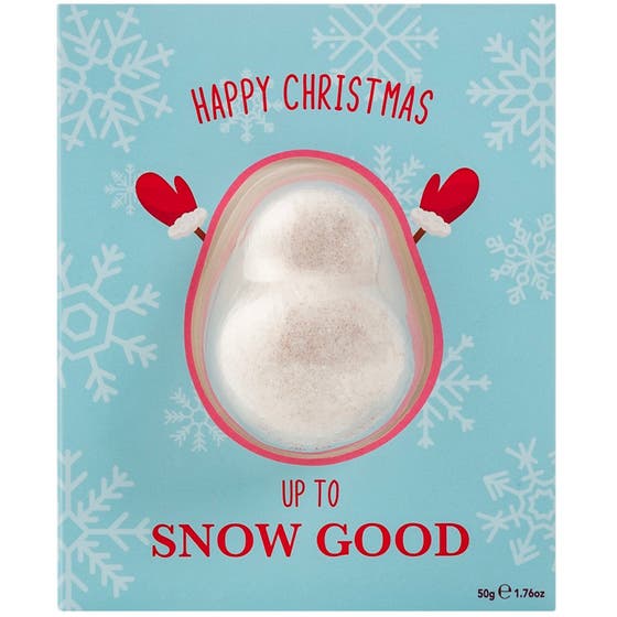 Snowman Fizzer Card