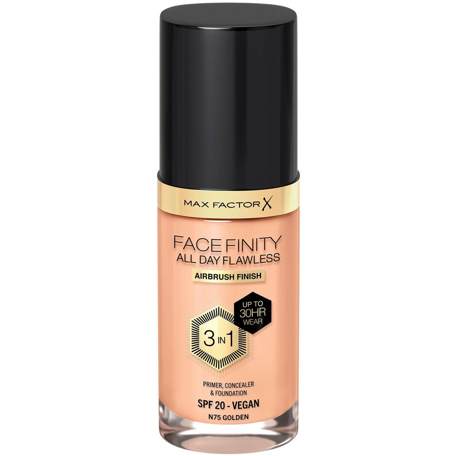 Max Factor All Day Flawless 3In1 Foundation 75 Golden foundation & concealer dam – bild 7