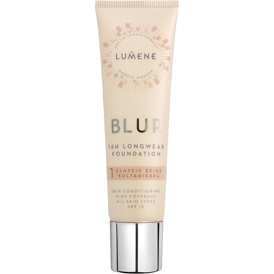 Lumene Blur 16H Longwear Spf15 Foundation 1 Classic Beige foundation & concealer dam – bild 7