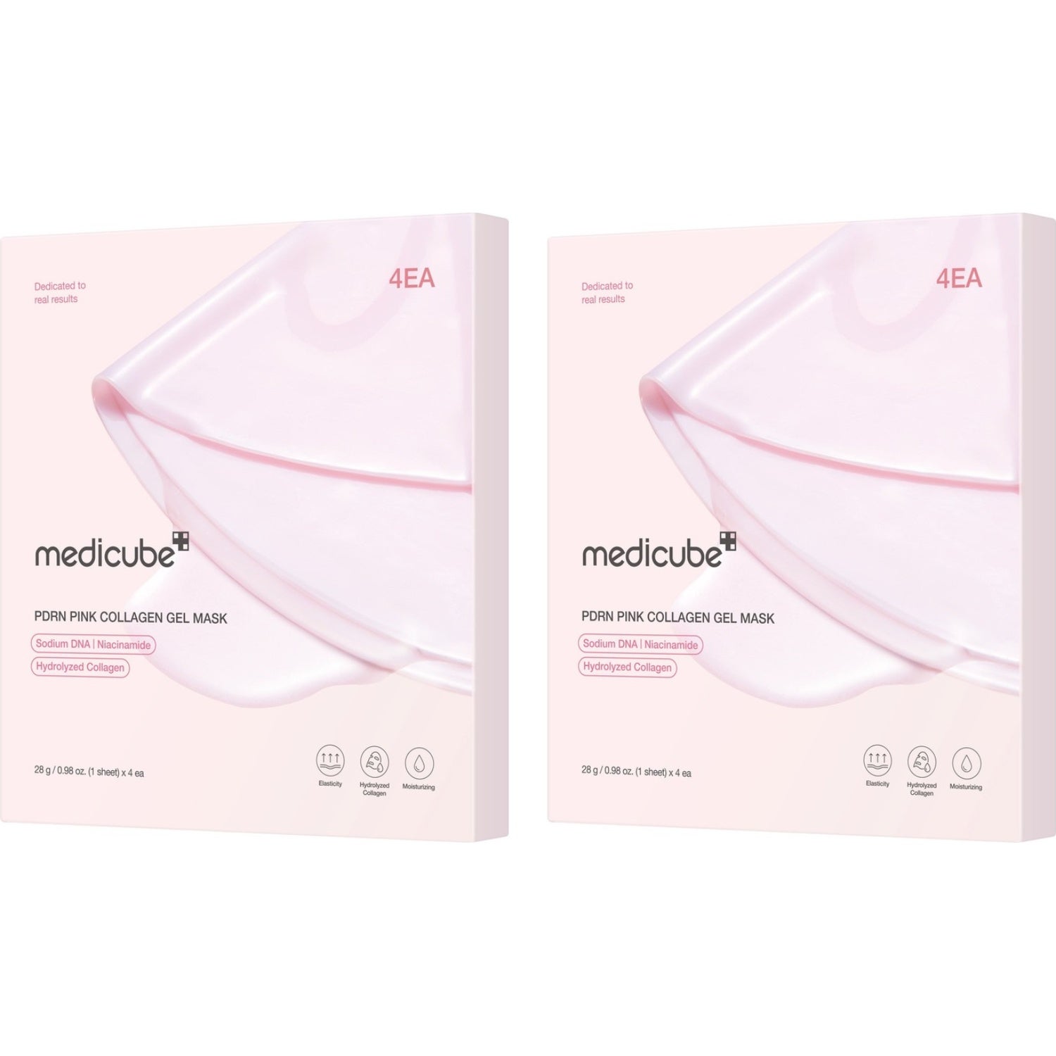 Medicube Pink Collagen Gel Mask Duo 2 X 4 Pcs - 8 pcs