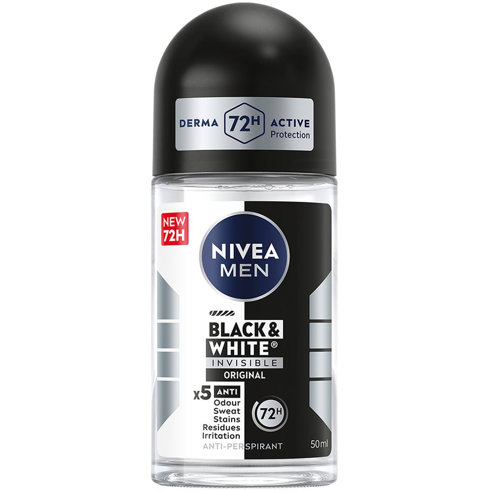 MEN Invisible Black & White Roll-On Deodorant