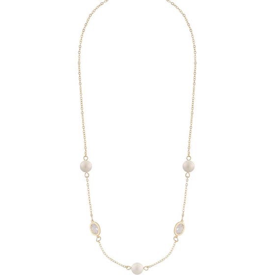 Sunday chain neck 42 gold/white