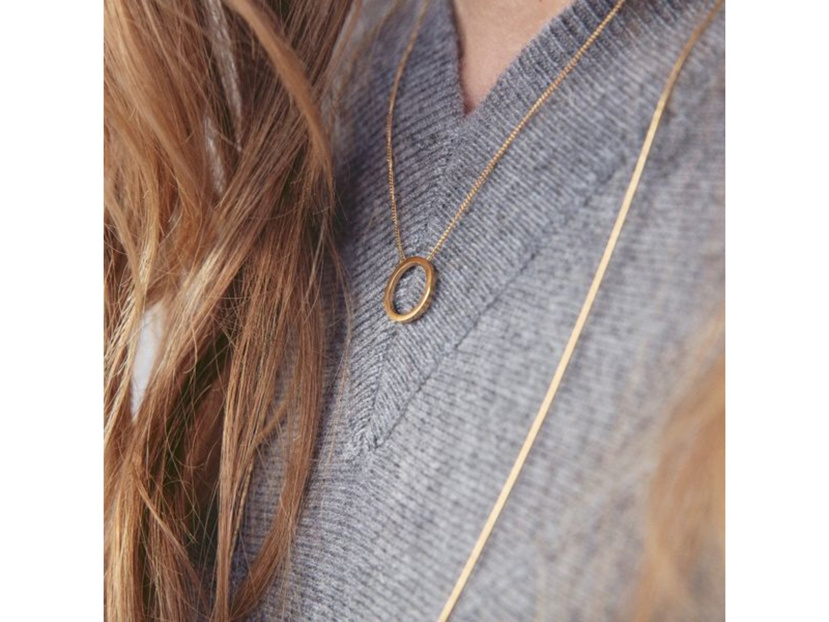 Circle Small Gold Necklace