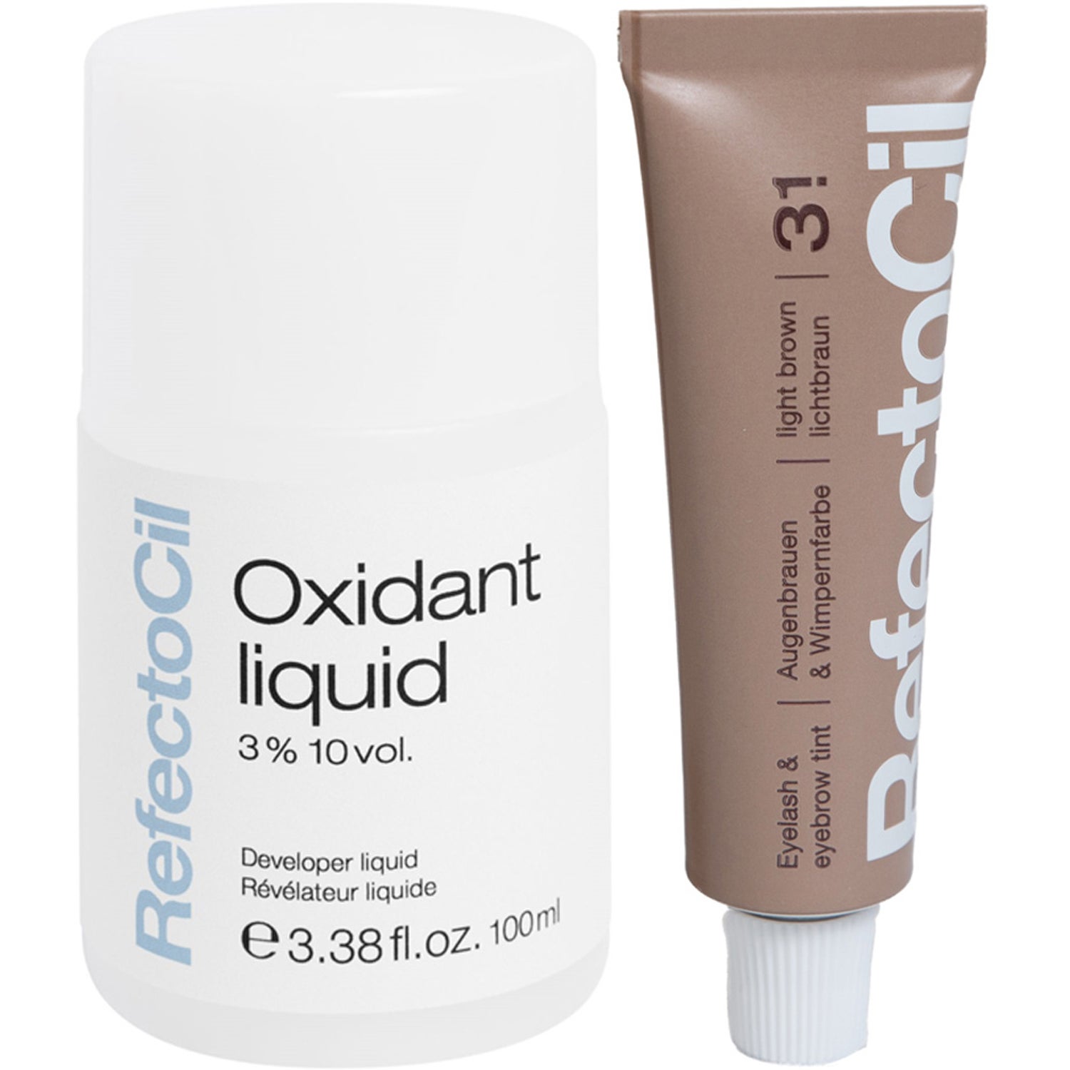 RefectoCil Eyebrow Color & Oxidant 3% Liquid Light Brown