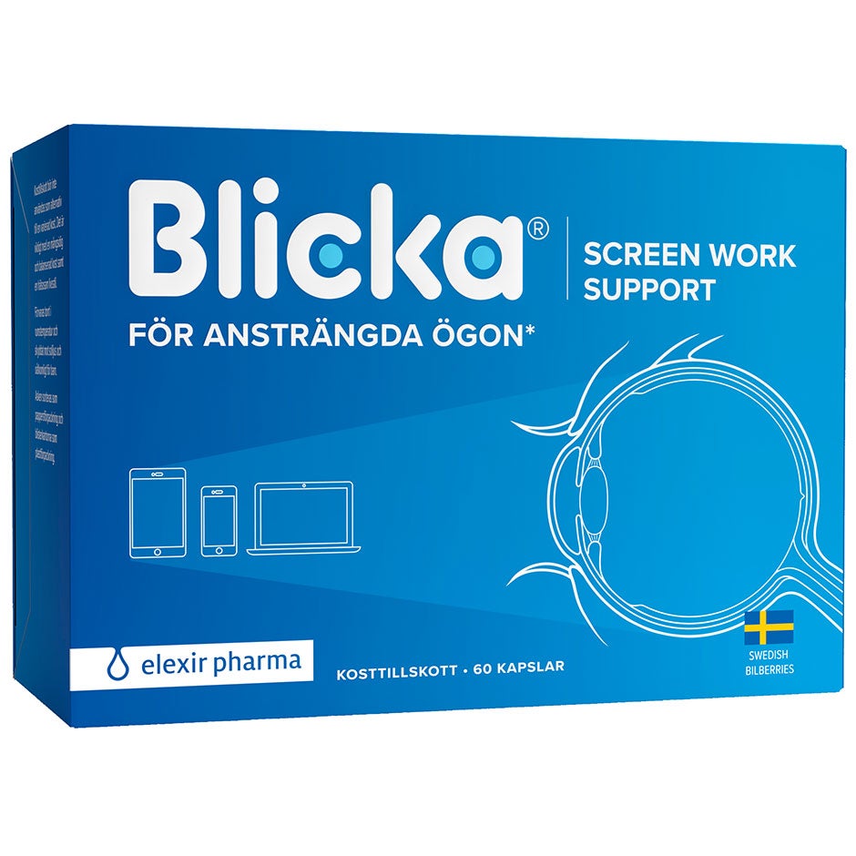 Elexir Pharma Blicka – För ansträngda ögon 60 kapslar