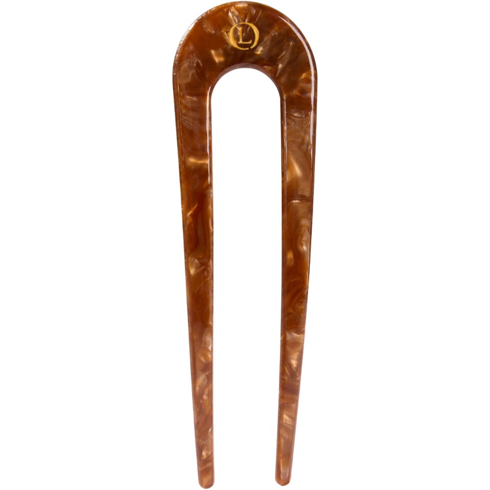Eco-friendly French Hair Pin Cocoa Brown 1 pcs