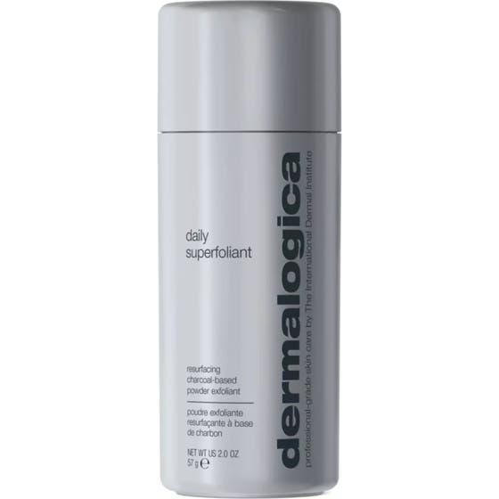 Dermalogica Daily Superfoliant 57 g kullbasert ansiktspulver som gir jevnere hud i en grå sylindrisk beholder