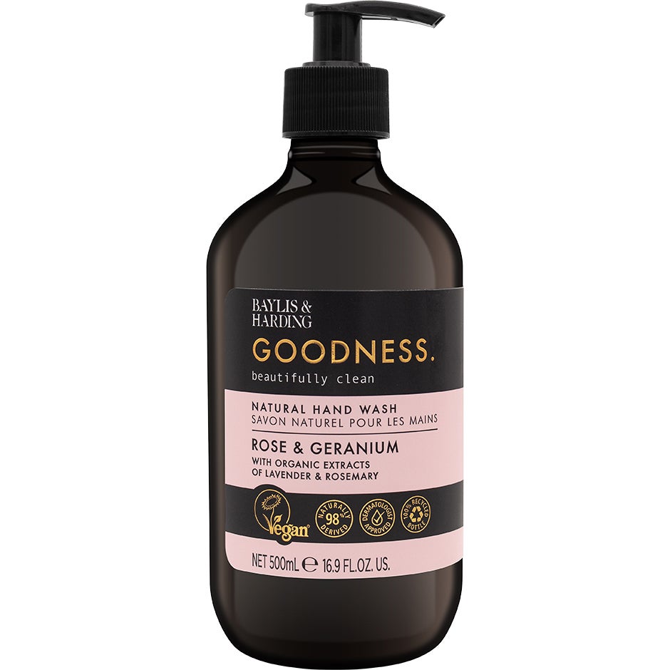 Produktfoto för Baylis & Harding Goodness Rose & Geranium Hand Wash 500 ml