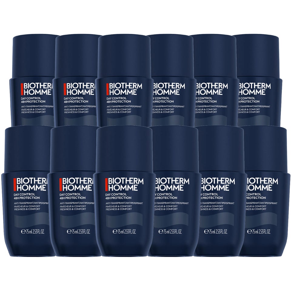 Homme Day Control Deodorant Roll-On MEGAPACK 12 x Antiperspirant