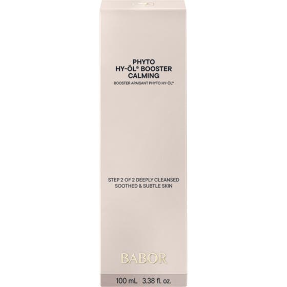 Babor Phyto HY-ÖL Booster Calming 100 ml rauhoittava kasvojen puhdistusaine beigessä kartonkipakkauksessa