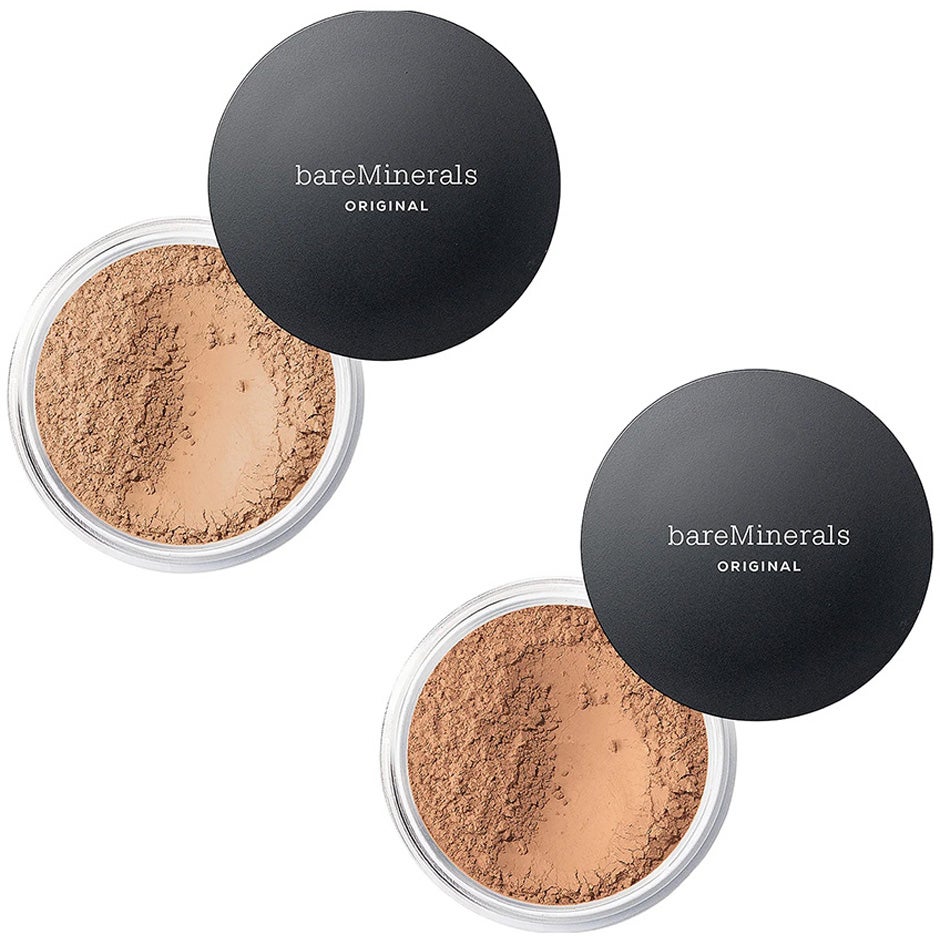 bareMinerals Original Loose Mineral Foundation Set Medium Beige + Medium Tan