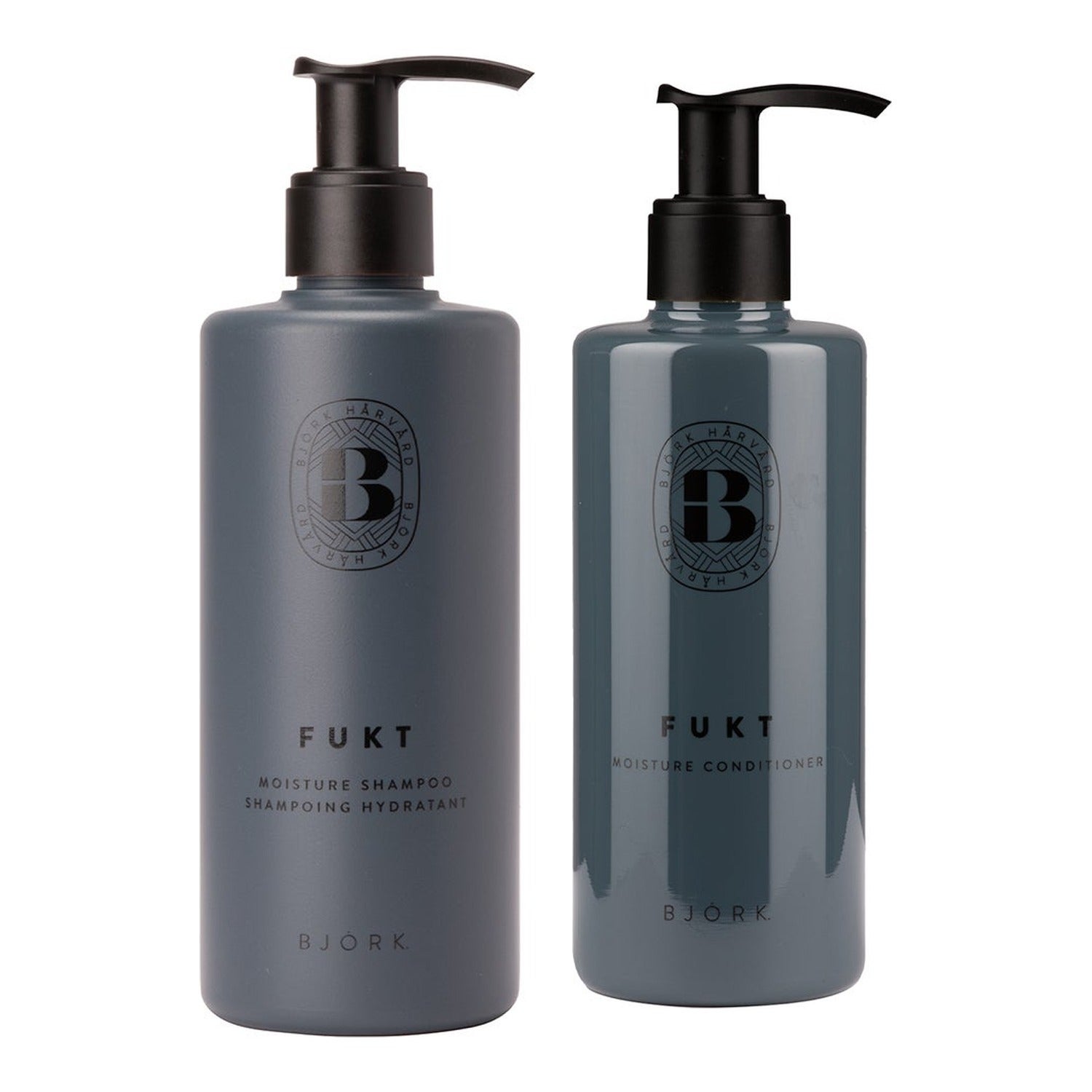Björk FUKT Schampoo & Conditioner 300 ml + 250 ml - 550 ml billede