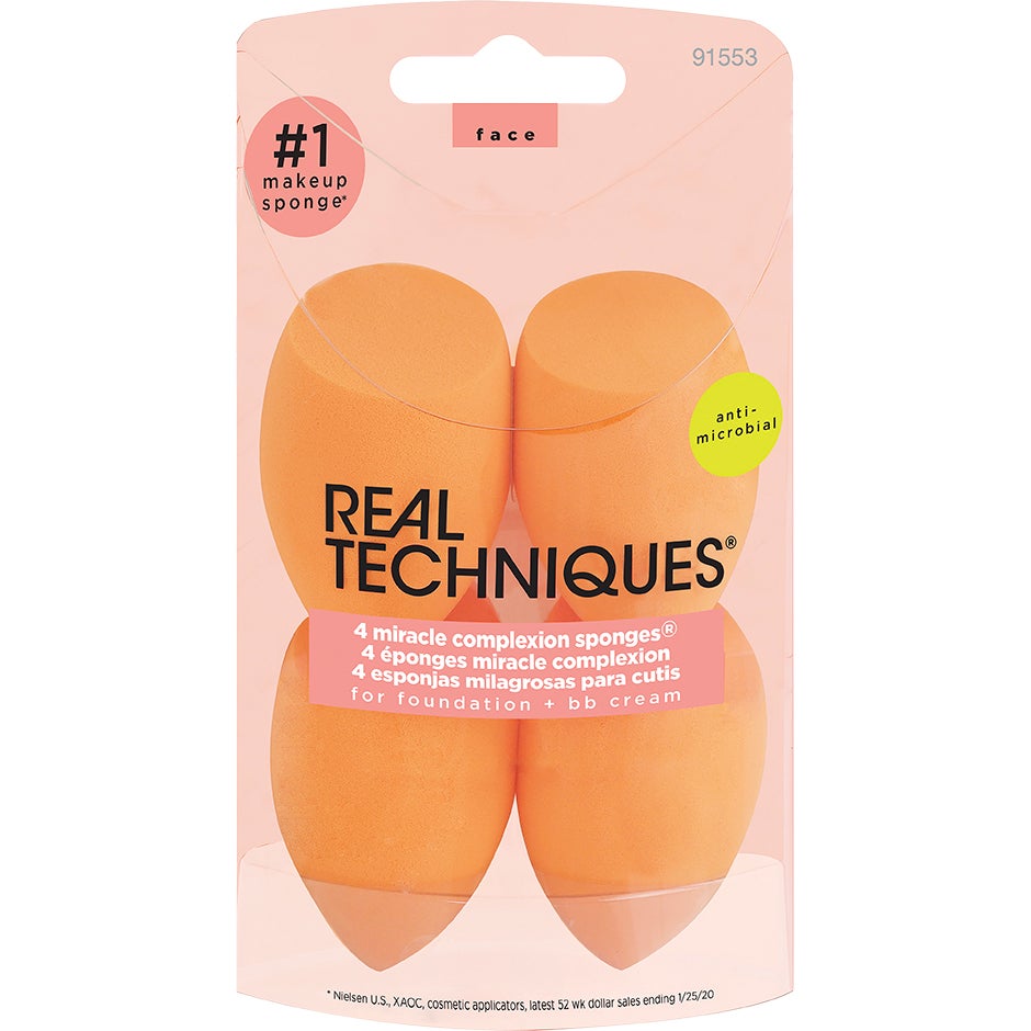 Produktfoto för Real Techniques Miracle Complexion Sponge 4 Pack