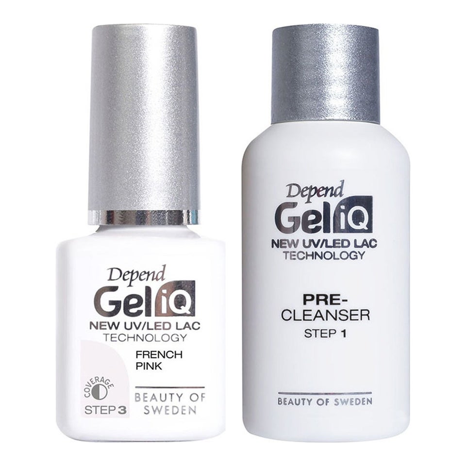 Gel IQ French Pink & Prep Set French Pink & Pre-Cleanser Step 1