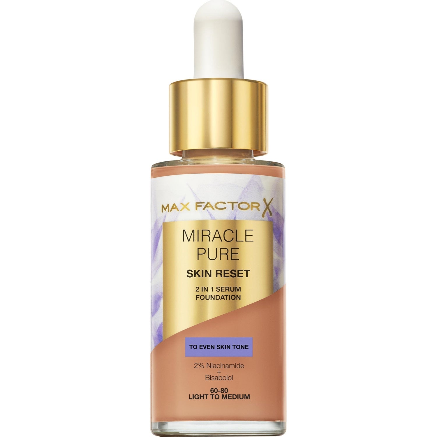 Max Factor Miracle Pure 2In1 Skin Reset Serum Foundation 04 Light to medium - 30 ml