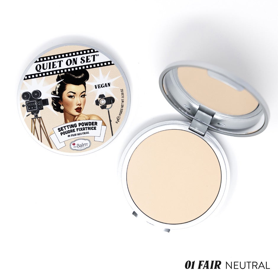 Produktfoto för the Balm Quiet on the Set Setting Powder Fair Neutral 01 - 8 g