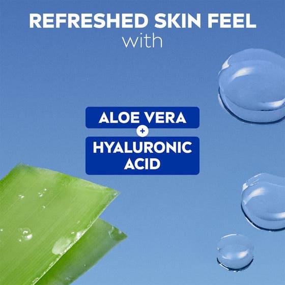 NIVEA Refreshing Toner 200 ml ansiktsvann med vegansk formel og flaske av 97 prosent resirkulert materiale