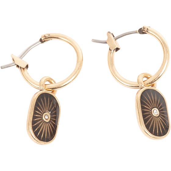 Vintage Enamel Charm Earring