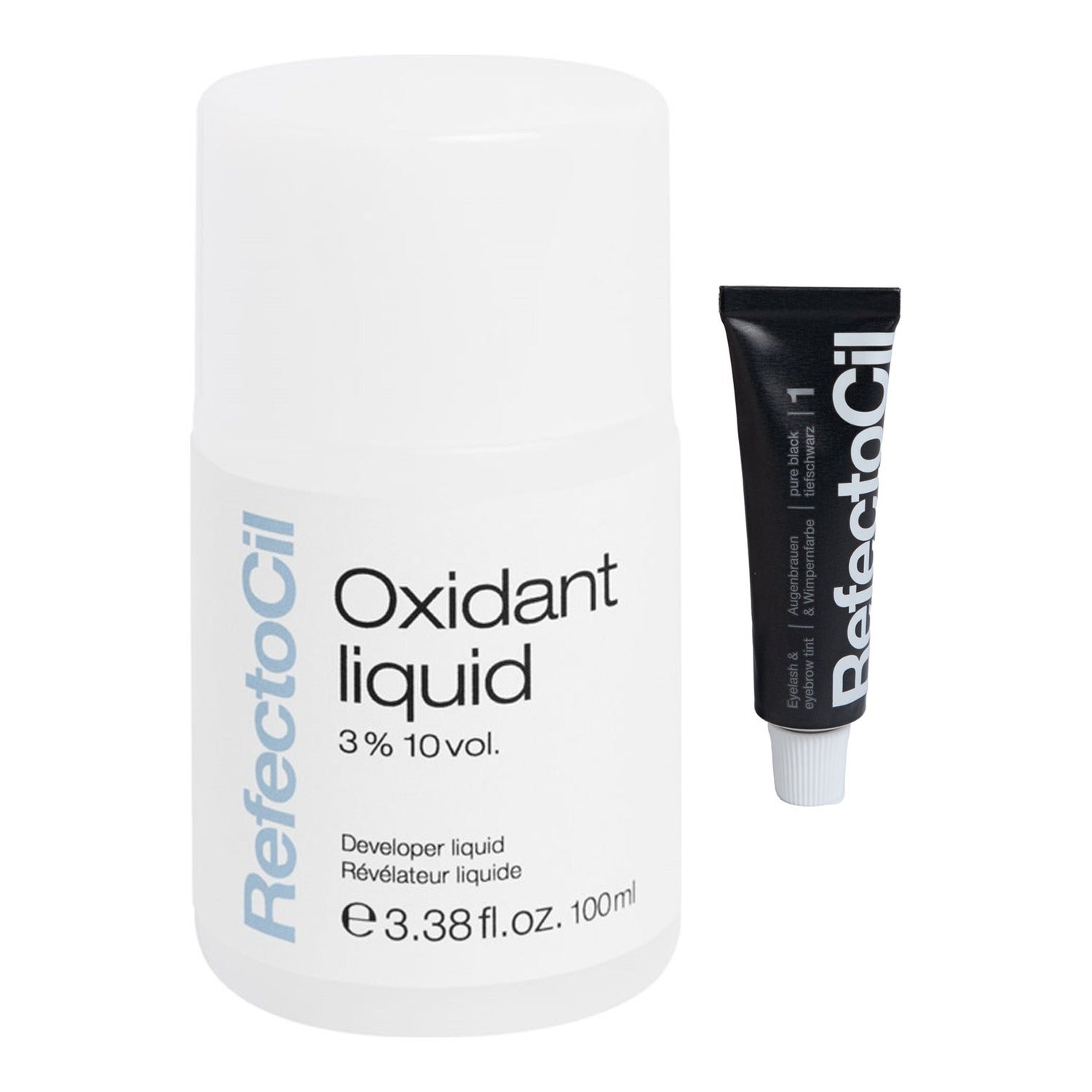 RefectoCil Eyebrow Color & Oxidant 3% Liquid Black