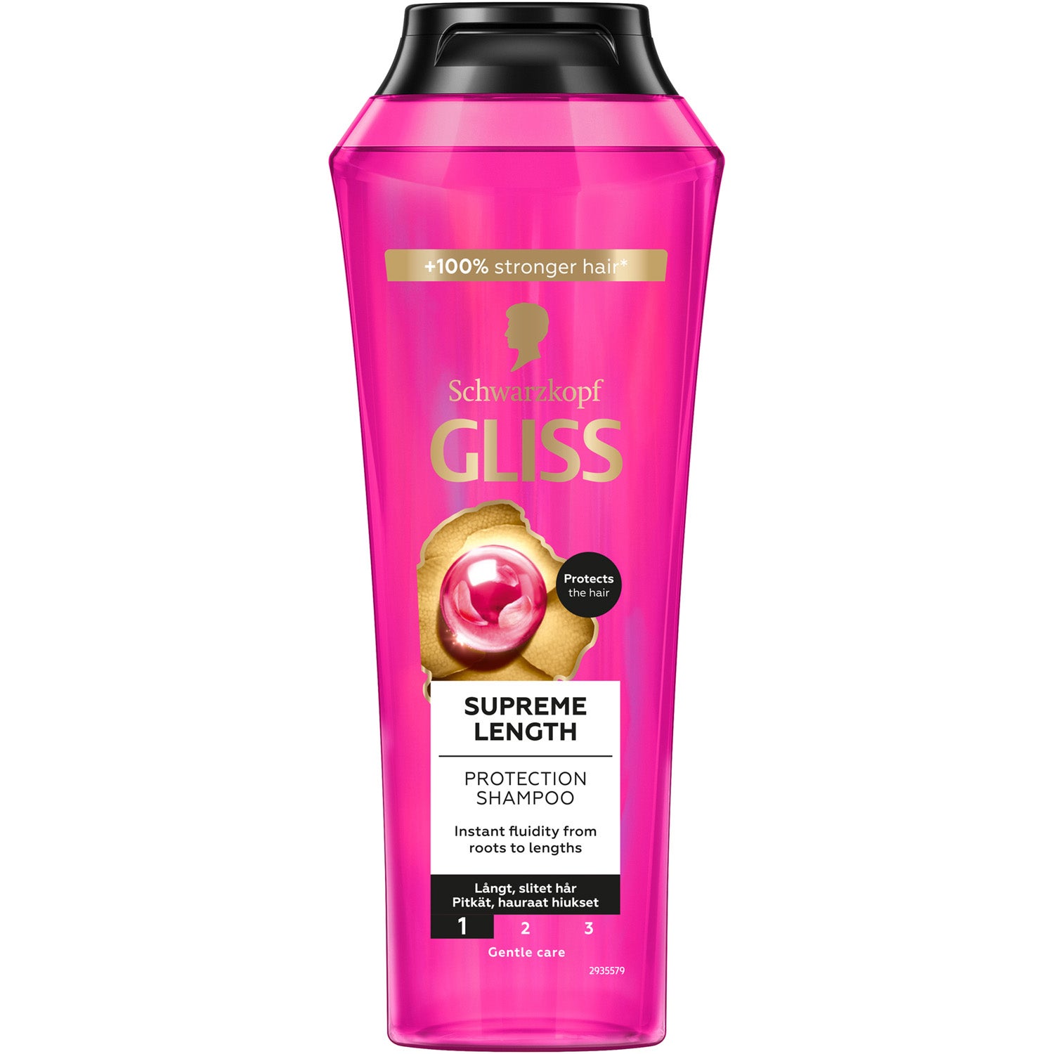 Schwarzkopf Gliss Protection Shampoo Supreme Length For Long Hair - 250 ml billede