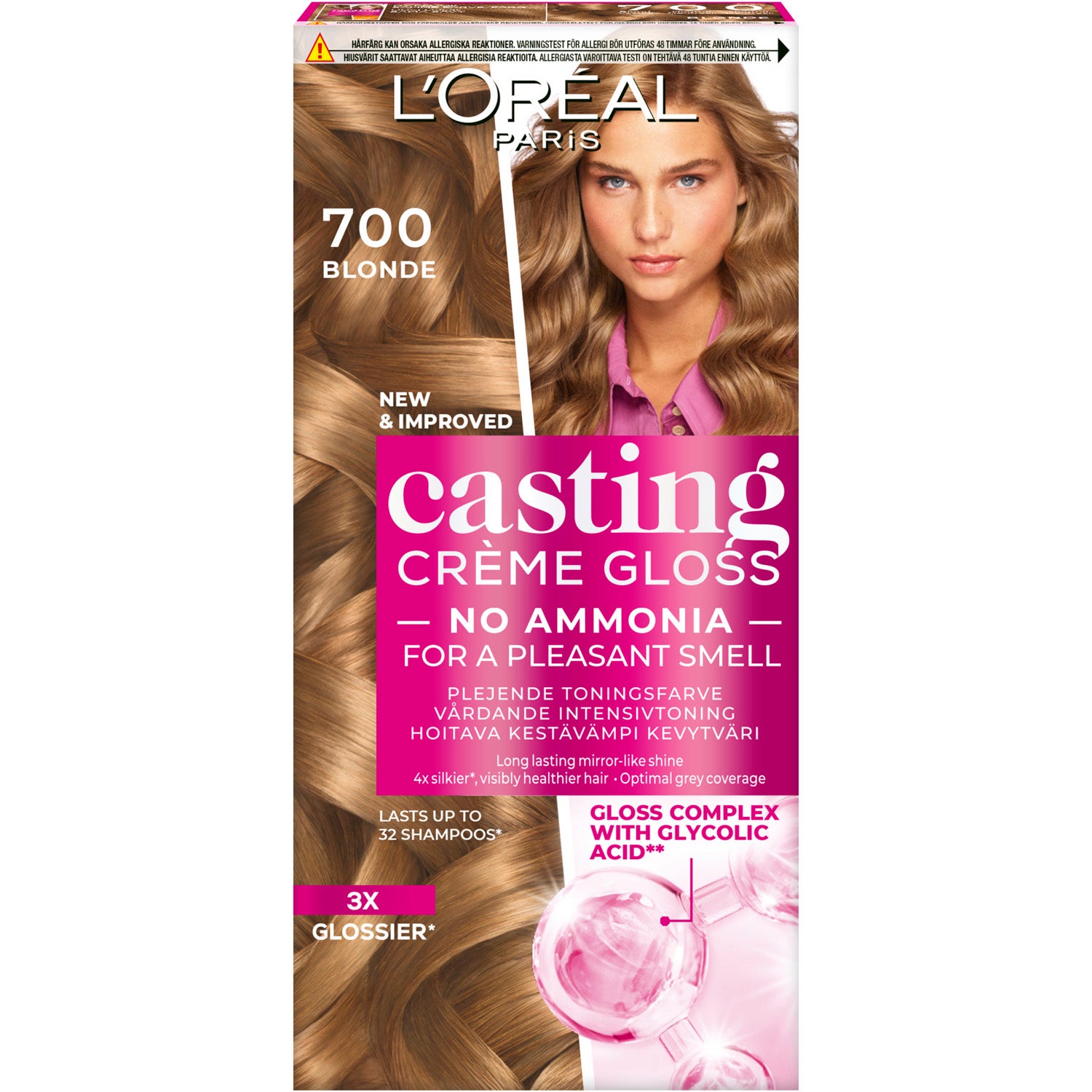 L'Oréal Paris Casting Crème Gloss Semi-Permanent Color 700 Blonde