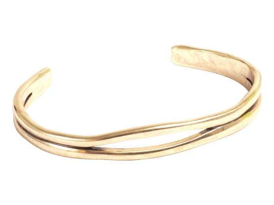 Sculptured Hoops Bracelet Cuff