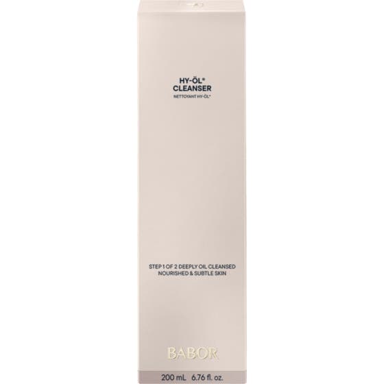 Babor HY-Öl Cleanser 200 ml dybderensende ansigtsrens i en minimalistisk beige papæske.